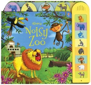 Usborne's Noisy Zoo - Can you growl like a bear? Howl like a wolf? Little children will love to copy the sounds made by all the zoo animals in this delightful book.