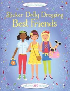 Dress the dolls with the sticker clothes included in the book, in outfits suitable for time spent hanging out with their best friends. Little girls love spending time with their best friends and so do the dolls! Perfect for party bags and birthday presents.