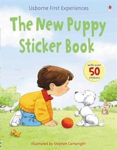 Some words in the story of the New Puppy have been replaced by pictures. Find the stickers that match and stick them over the top. Each sticker has the word with it to help you read the story.
