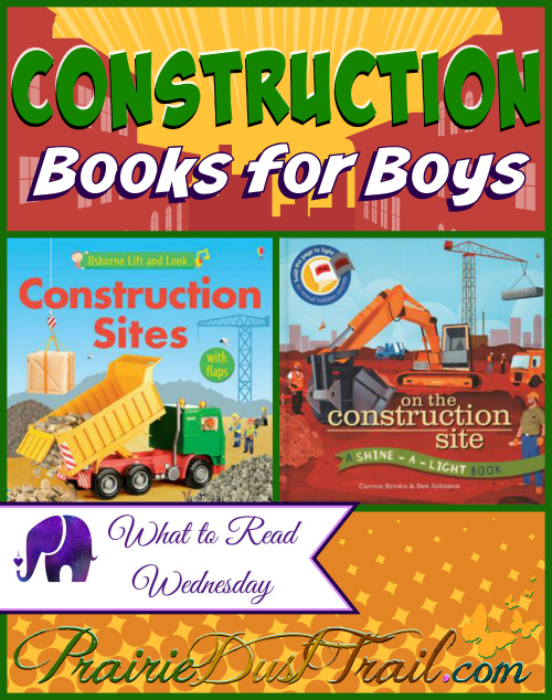 Construction books definitely don't have to be for boys only, but any mother of boys knows from the time he is 'driving' his toast across the highchair with a loud 