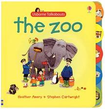 Usborne Talkabout The Zoo - There's plenty to talk about, spot and count in the detailed pictures in this bright and lively book. There's also a little yellow duck and something really out of place to find in every scene.