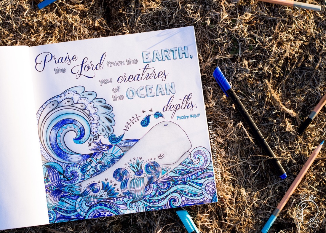 Be Still - Coloring Therapy Book Review via Faith Has Made Me