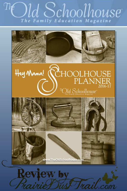 The Old Schoolhouse has some wonderful things for homeschooling families. One is this awesome Hey Mama! Print Schoolhouse Planner 2016-2017 I was recently able to review. I love planners...