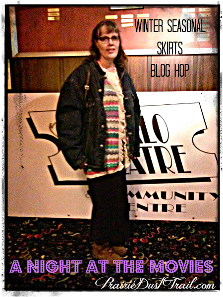 Winter Seasonal Skirts Blog Hop at the movies