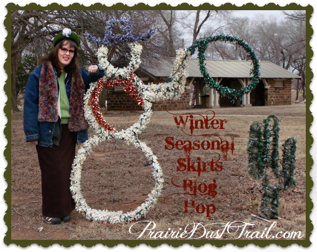 Winter Seasonal Skirts Blog Hop with Cowboy Snowman