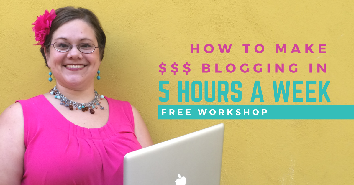 how to make $ blogging, free live workshop