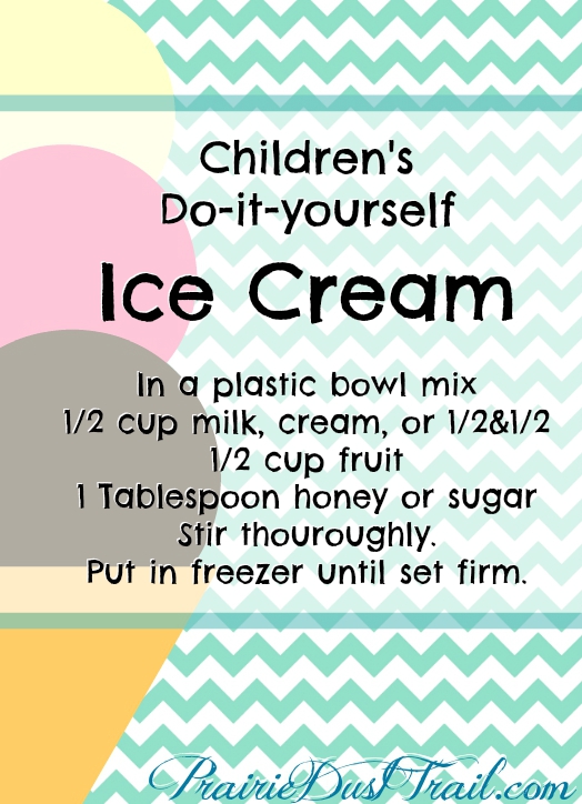 This simple DIY idea has saved us time and $. The children remember to do this themselves. (Of course, they may forget chores, but ice cream? No way! LOL) Also, this lasts a little longer, keeping the children busy because it's hard.