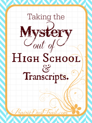Taking the mystery out of High School and Transcripts.