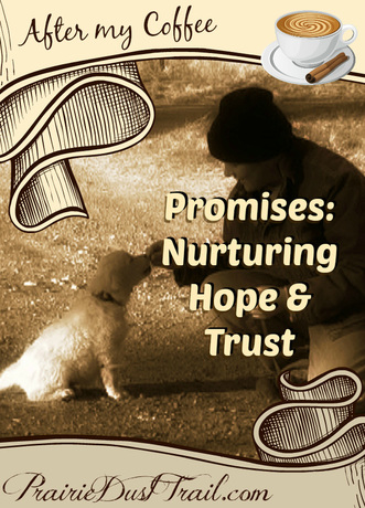 I find myself wondering how often people today consider how they build or tear down the hope & trust of the people they are in contact with. Do they realize how important it is to stand by their promises?